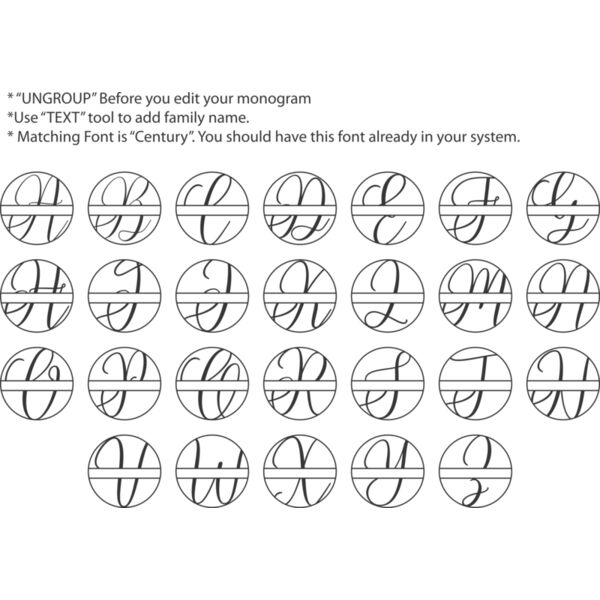 family alphabet circle Thumbnail