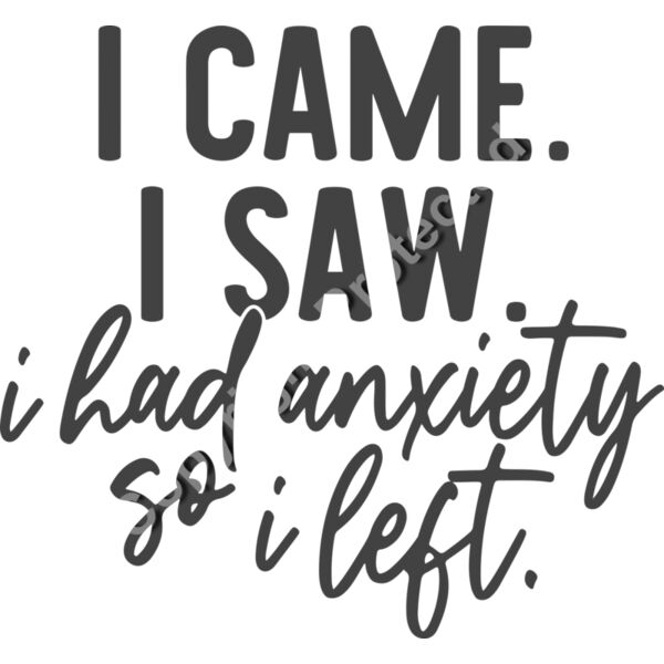 i came i saw i had anxiety so i left Thumbnail